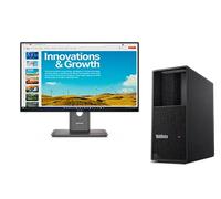 Lenovo ThinkStation P3 TWR G2 U9 32G x2 + ThinkVision P24QD-40 23,8 QHD Docking Processore Intel® Core Ultra 9 285K vPro® E-core fino a 4,6 GHz P-core fino a 5,5 GHz, Windows 11 Pro 64, 1 TB SSD M.2 2