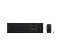 Lenovo Toetsenbord En Draadloze Muis Lenovo Slim Combo Ii Es Mc00011728 Zwart Qwerty Spaans