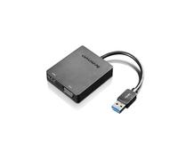 Lenovo Universal USB 30 to VGA/HDMI USB tipo A Nero
