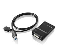 Lenovo USB 3.0 - DVI/VGA adattatore grafico USB 2048 x 1152 Pixel Nero (0B47072)