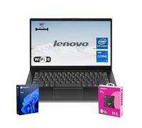 Lenovo V14 Gen 4 Business Laptop, 14" FHD antiriflesso, Intel 10-Core i7-13620H, 40GB RAM, 1TB SSD, Webcam con Privacy Shutter, Wi-Fi 6, HDMI, Win 11 Pro, Nero, Bundle con SSD esterno ADATA 512GB