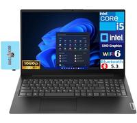 Lenovo V15 G3 - Computer portatile da 15,6" IPS FHD (Intel i5-1235U (Beats Ryzen 5 7520U), DDR4 da 12 GB, SSD PCIe da 512 GB, WiFi 6, BT 5.3, webcam HD 720p, Win11P) con espansore porta USB Dockztorm