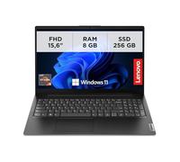 Lenovo V15 G4 AMN, PC portatile professionale 15.6" Full HD con processori AMD Ryzen 3, memoria RAM DDR5 8 GB e SSD ultra-rapida 256 GB, Windows 11 Pro - Nero