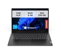 Lenovo V15 G5 IRL, Laptop professionale 15.6" Full HD con processori Intel i3, memoria RAM DDR5 8 GB e archiviazione SSD Rapida 256GB, Windows 11 Pro - Nero