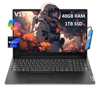 Lenovo V15 Gen 4 (15,6 pollici FHD antiriflesso, Intel Core i5-13420H (Beat i7-1255U), 40GB RAM, 1TB SSD) per business, casa, grado militare, Ethernet, IST Hub, Win 11 Pro w/AI Copilot, 2024,