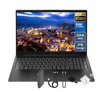 Lenovo V15 Gen 5 15.6" FHD Laptop, Intel Core 7 240H, 32GB DDR5, 3TB di storage (2TB SSD e 1TB set docking station), Intel Graphics, tastierino numerico, webcam HD, Wi-Fi 6, Win 11, nero