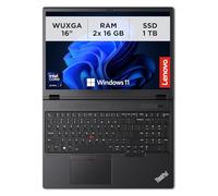 Lenovo ThinkPad P16v Gen 2 (Intel) Intel Core Ultra 7 155H Workstation mobile 40,6 cm (16") WUXGA 32 GB DDR5-SDRAM 1 TB SSD NVIDIA RTX 500 Ada Wi-Fi 6E (802.11ax) Windows 11 Pro Italiano Nero