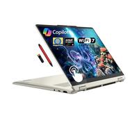 Lenovo Yoga 7 2-in-1 Copilot+ AI PC portatile, 14 pollici 2K OLED Touch (100% DCI-P3), AMD Ryzen AI 5 340 (fino a 50 top), 16 GB LPDDR5, 512 GB SSD, per Creator Business Professional, Windows 11, EAT