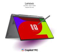 Lenovo Yoga 7i 2-in-1 Gen 11 Aura Edition 16 Intel Processore Intel® Core Ultra 7 355 E-core fino a 3,3 GHz P-core fino a 4,7 GHz, Windows 11 Home 64, 512 GB SSD M.2 2242 PCIe Gen4 QLC - 83TECTO1WWIT1