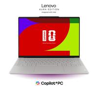 Lenovo Yoga Slim 7i Ultra Aura Edition 14 Intel Processore Intel® Core Ultra 7 355 E-core fino a 3,3 GHz P-core fino a 4,7 GHz, Windows 11 Home 64, 1 TB SSD M.2 2242 PCIe Gen4 TLC - 83QKCTO1WWIT1