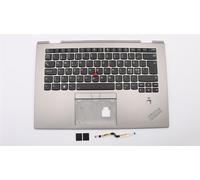 Lenovo Yoga X1 3rd Tastiera Palmrest Coperchio Superiore Nordic Argento Backlit
