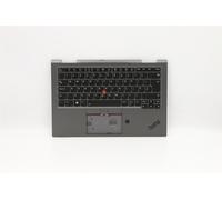 Lenovo Yoga X1 4th Tastiera Palmrest Top Cover UK Grigio Backlit 5M10V24944