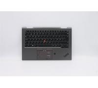 Lenovo Yoga X1 5th Tastiera Palmrest Top Cover Danese Grigio Backlit 5M10Z37152