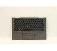 Lenovo Yoga X1 5th Tastiera Palmrest Top Cover Francese Grigio Retroilluminato