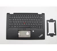 Lenovo Yoga X390 Tastiera Palmrest Top Cover Russain Nero Backlit 02HL676