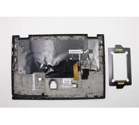 Lenovo Yoga X390 Tastiera Supporto per Polsi Top Cover Nero UK Backlit 02HL686