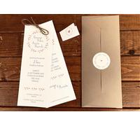 Lenozzedialice 20 Set partecipazioni Nozze Personalizzate inviti Matrimonio SEGNALIBRO art.072 quantità a scelta