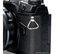 Lens-Aid Anelli di collegamento triangolari con cappuccio protettivo Set di 4 anelli per cinghie e passanti