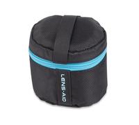 LENS-AID Custodia Obiettivo Imbottita con Zip - Borsa Protettiva, Protezione Totale per Obiettivi DSLR e Mirrorless, Nero, XXS (8 x 9 cm)