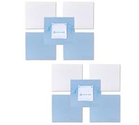 Lens-Aid panni microfibra 10 pezzi occhiali schermo camera | 18 x 16 cm, 6 blu e 4 bianchi, 190 g/m², lavabili a 30 °C, custodia inclusa