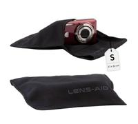 LENS-AID Panno avvolgente in microfibra per obiettivi - S (12x15 cm), Nero