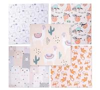 Lens-Aid Panno Microfibra Set di 5 con disegno animale 20×20 cm - Morbido, Lavabile e Antigraffio per Pulizia Fotocamera, Objettivi, Display e Occhiali