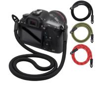 LENS-AID Tracolla in Corda per Fotocamera - Cinghia da Collo (100 cm) in Nylon Resistente per DSLR, Mirrorless, Vintage e Analogiche - Compatibile con Canon, Nikon, Sony, Fujifilm, Olympus