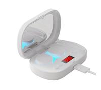 Lens Cleaning Machine, Soft Lens Cleaner, Ricaricabile Intelligente con luce Display, Portatile Gentle Daily Care for Teens, Family and Friends, 3.86 x 2.6 x 3.54 pollici