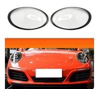 Lens Cover 1Pair Auto Faro Ombra Fari Copriobiettivo Per 911 991 2012 2013 2014 2015 2016 2017 2018 Bordo Nero Paralume Adatto