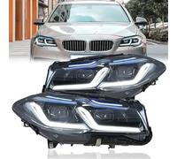 Lens Cover Fari Car Styling Per F10 F11 F18 2010-2017 528i 530i 535i M5 LED DRL Testa Lampada Indicatori Direzione Led Paralume Adatto(Halogen,11-13)