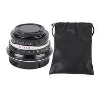 Lens Manuale Manuale F1.7 da 25 Mm con Lente Focus Manuale di Apertura del Tappo Anteriore per G1 G3 G5 G6 G7 M4/3 Camera a Specchio a Monte (BLACK)