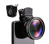 LENS PELLE PELLE SET-0.45x largo angolo + 15x kit per fotocamere macro, telefonico dilatata per smartphone, fotocamera professionale | per viaggi nel paesaggio naturale