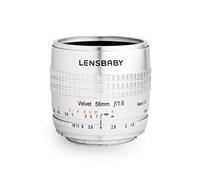 Lensbaby LBV56SEC Obiettivo Velvet 56 SE, Attacco Canon, Argento