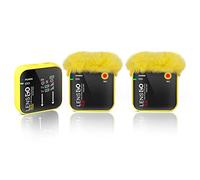 LENSGO 348C 2.4G Wireless Lavalier Microfono System, TF Card Slot Compact 2 Trasmettitore e 1 Ricevitore Wireless Lapel Lav Mic per iPhone Smartphone Fotocamera Vlog YouTube Intervista Videocamera Y-