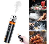 LENSGO, Mini macchina per nebbia portatile, colore nero, con telecomando wireless, per feste in casa, Halloween, Natale, matrimoni, spettacoli teatrali, fotografia (Smoke S)