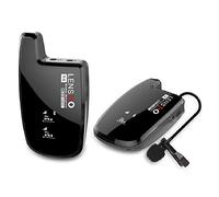 LENSGO Sistema Microfonico Lavalier Wireless, LWM-308C Mic Professionale Wireless Omnidirezionale UHF 30-canali con 1 Trasmettitore e 1 Ricevitore per Smartphone Fotocamera Canon Nikon DSLR e Altro