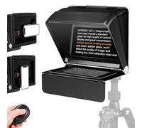 LENSGO Teleprompter per tablet smartphone, 10 pollici, mini prompter portatile con telecomando, app compatibile con iOS/Android per YouTube/lezioni online/Vlogger/Live Streaming (for phone)