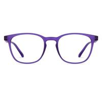 Lenskart HUSTLR - Come visto su Shark Tank | Peyush Bansal Glasses | Zero Power Bluecut & Antiglare Computer Occhiali | Viola Full Rim Square | Per uomini e donne | Large | LB E14058-W, Viola, L
