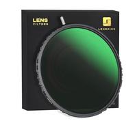 LENSKINS Filtro ND variabile True Color da 82 mm, ND2-64 (1-6 stop), filtro a densità neutra regolabile, rivestimento multistrato in vetro ottico HD, idrorepellente e resistente ai graffi