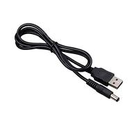 Lenso - Cavo di ricarica per proiettore, ingresso USB/uscita DC, lunghezza 1,5 m, colore: Nero