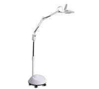 LENTE 8 DIOTTRIE LAMPADA D'INGRANDIMENTO CON STATIVO, LUCE FREDDA BIANCA PER ESTETISTA, ESTETICA, LABORATORIO E LAVORI DI PRECISIONE_ELEGANZA DEL BLACK