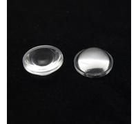 Lente acrilica plano convessa MINI PMMA da 2 pezzi 17mm for zoom LED torcia for lampada da testa for bici
