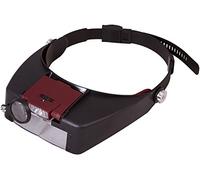 Lente d’Ingrandimento Frontale Levenhuk Zeno Vizor H2, con Luce a LED, Ingrandimento Variabile, Lente Aggiuntiva Pieghevole e Fascia Regolabile