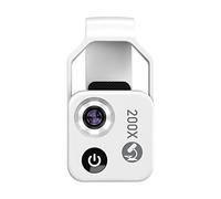 Lente da microscopio con filtro CPL portatile macro mini per la maggior parte degli smartphone, CPL bianco