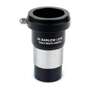 Lente di Barlow con ingrandimento 2X Corpo in metallo completamente multistrato for telescopio astronomico M42 * 0,75 mm Ricambi per telescopi astronomici