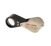 Lente di Gioielli Pieghevole con Luce 21mm Vetro - Argento 30x, Come Descritto