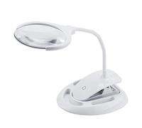 Lente di ingrandimento 3X 8X LED, Lente di ingrandimento flessibile da tavolo Lente di ingrandimento illuminata da tavolo in vetro per manicure per unghie, Ricamo per tatuaggio, Ispezione, Design di l