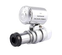 Lente di Ingrandimento 60x LED Portatile Mini Microscopio per Gioielli Monete Collezioni