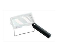 Lente di ingrandimento asferica combiPLUS [Eschenbach 2031] Può essere usato come lente d'ingrandimento manuale o in piedi, Dimensioni Lente: 100 x 50 mm, Ingrandimento: 2,6x, Diottria: 6,3