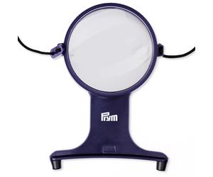 LENTE DI INGRANDIMENTO Girevole 2x e 8X PRYM con cordoncino 611731 ricamo